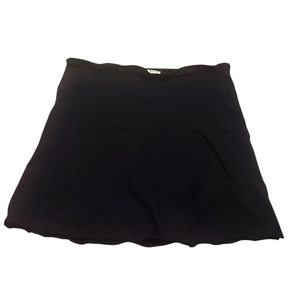 BEBE vintage y2k early 2000s micro mini lettuce hem skirt
